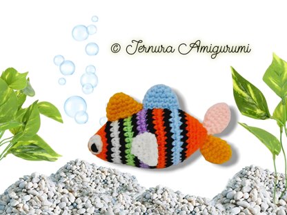 Multicolored fish Amigurumi