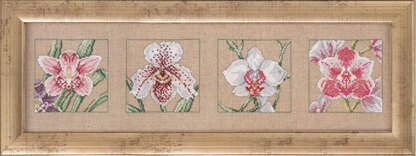 Permin Orchid Study Cross Stitch Kit