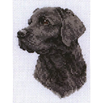 Anchor Black Labrador Cross Stitch Kit - 8cm x 11cm