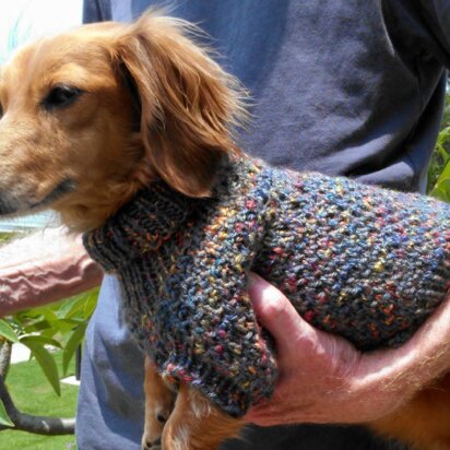 Lena's Cozy Brioche Miniature Dachshund Dog Sweater