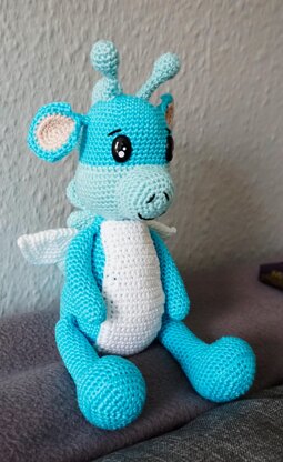 Crochet Pattern for the dragon Drachi