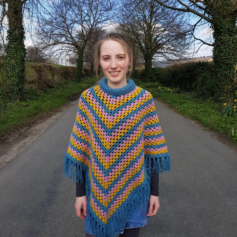 Iris Poncho Crochet Patterns Crochet pattern by Parsley and