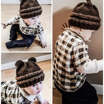 Fuzzy Wuzzy Baby Toque - knitting pattern