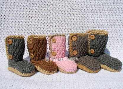 Buttoned Toddler Booties