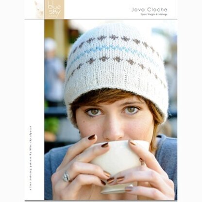 Java Cloche in Blue Sky Fibers Sport Weight & Melange - Downloadable PDF