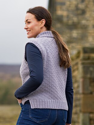 Orla Women's Textured Slipover By Sarah Hatton in West Yorkshire Spinners - WYS1000273 - Downloadable PDF