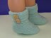 Easy Baby 2 Button Garter Stitch Booties