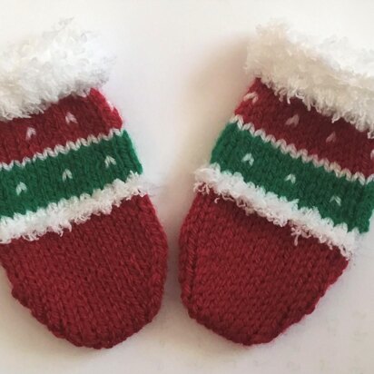 Snowflake Christmas mittens