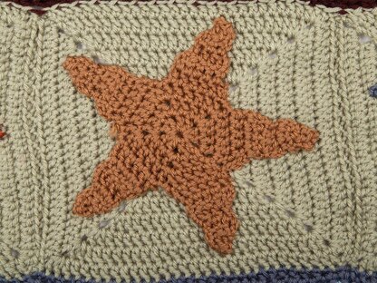 Starfish in the waves blanket and cushion set