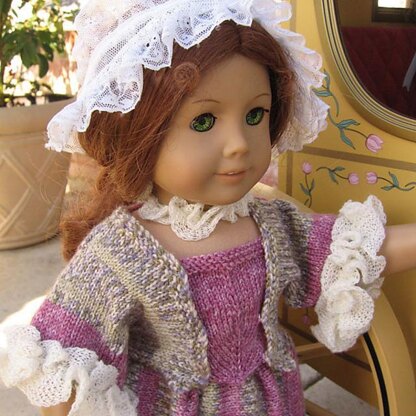 Tea Time Colonial Dress for American Girl