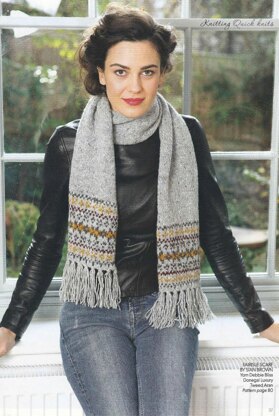 Fairisle Border Scarf