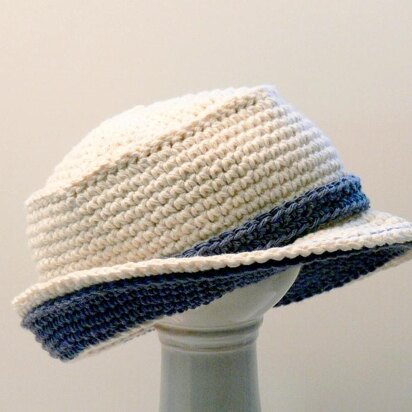 Boys, Girls, Mens Double Brimmed Crochet Hat