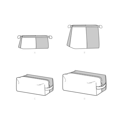 Simplicity Zippered Cases S9525 - Paper Pattern, Size OS (One Size Only)