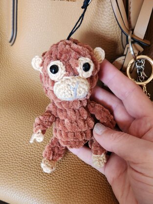 Punch monkey keychain
