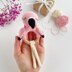 Flamingo crochet pattern baby rattle Amigurumi tether toy
