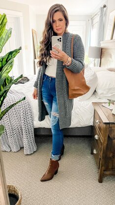 Double Espresso Duster Cardigan