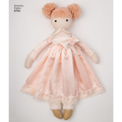 Simplicity 8760 Stuffed Dolls - Paper Pattern, Size OS (ONE SIZE)