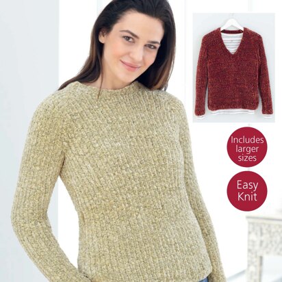 Sweaters in Sirdar Plushtweed - 8000 - Downloadable PDF