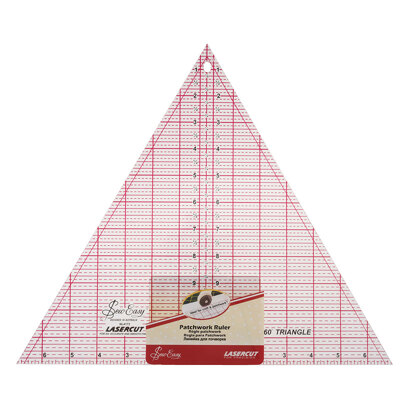Sew Easy Quilting Ruler 60 Degree Triangle - 12 x 13.875in
