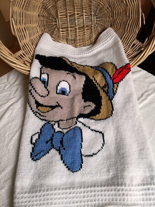 Pinocchio Baby Blanket