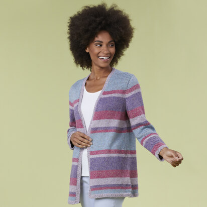 La Jolla Cardigan - Knitting Pattern for Women in Tahki Yarns Newport 