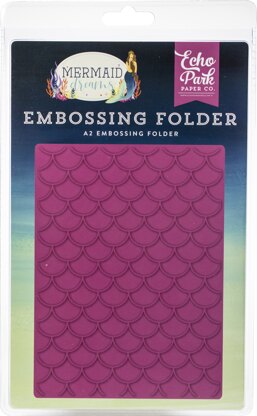 Echo Park Paper Echo Park Embossing Folder A2 - Mermaid Scales