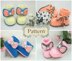 Pattern Knit Booties Merida