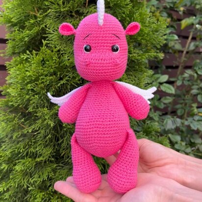Pink Dragon With Beautiful Wings