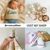Bunny rattle with teether ring