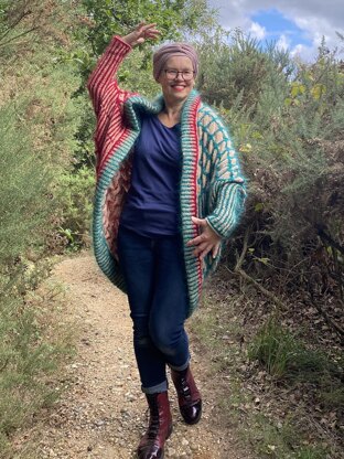 Honeycomb Blanket Cardigan