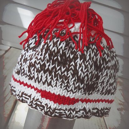 Sock Monkey Weather Hat - knitting pattern
