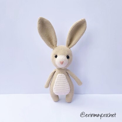 Hazel the Bunny Amigurumi Crochet Pattern by erinmaycrochet