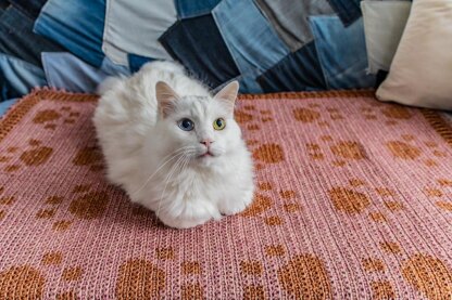 Paw Prints On My Heart Blanket