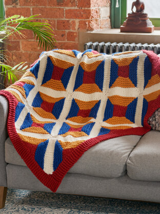 Paloma – Mosaic Patchwork Blanket in West Yorkshire Spinners Re:Treat Superchunky - DBP0258 - Downloadable PDF