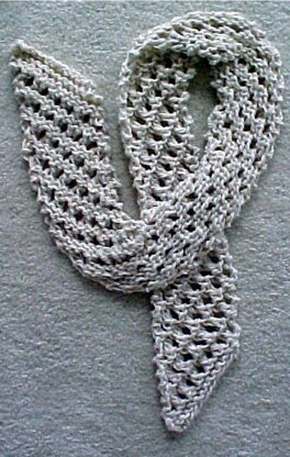 Diagonal Knit Scarf