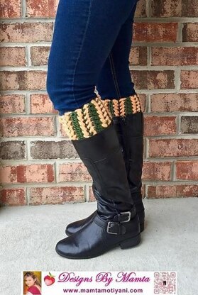 Crochet Braided Hearts Boot Cuffs Romantic Legwarmer Unique