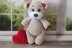 Crochet Pattern for Bear with Heart