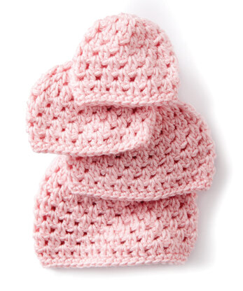 Baby’s First Cluster Crochet Hat in Caron Simply Soft - Downloadable PDF