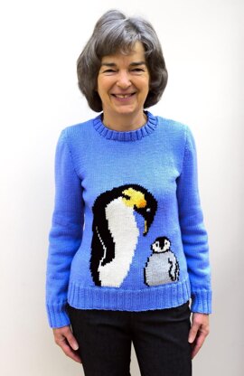 Emperor Penguin & chick sweater