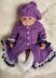 Amelia swing coat baby knitting pattern 0-6 & 12mths.