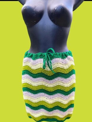 Ripple Crochet Skirt