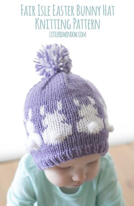 Easter Bunny Fair Isle Hat