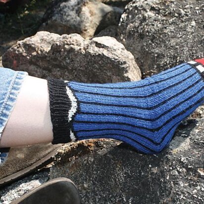 Loud Mouth Socks - knitting pattern