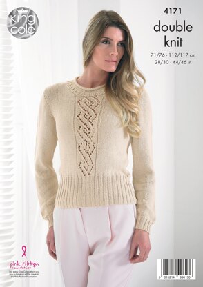 Summer Top and Sweater in King Cole Bamboo DK - 4171 - Downloadable PDF