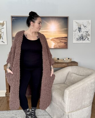 Plush Blanket Cardigan
