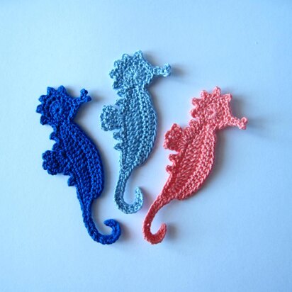 Seahorse Applique Crochet Pattern