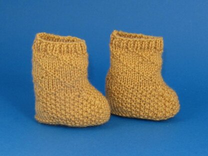 Grandads Socks Baby Booties