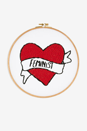 Proud Feminist in DMC - PAT0667 - Downloadable PDF