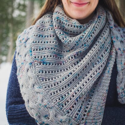 Blizzard Boulevard Reversible Shawl