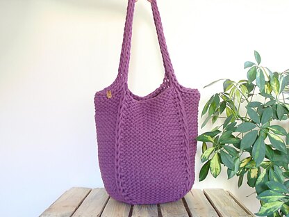 Large Knit Tote Bag